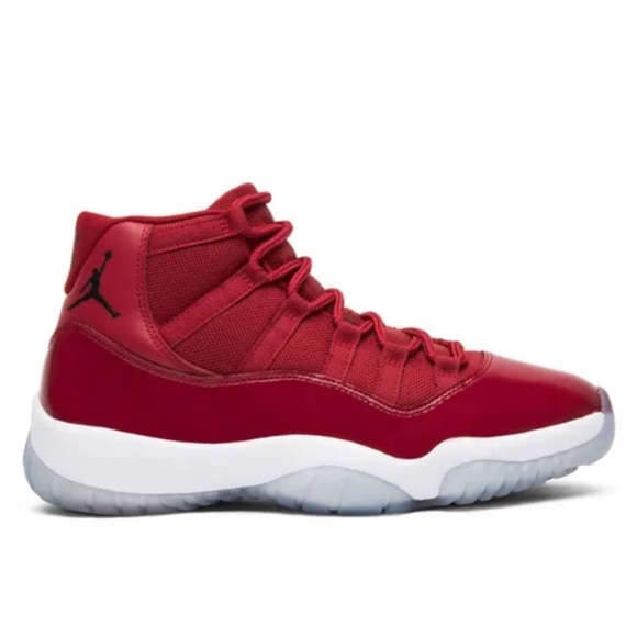 Air Jordan 11 Retro ‘Win Like 96’ Red High-Top Sneakers Basketball Size 6.5Y - Picture 1 of 11